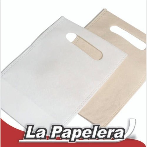 BOLSO FRISELINA RIÑON 30X40 LISA (BLANCO NEGRO BEIGE) (5764)