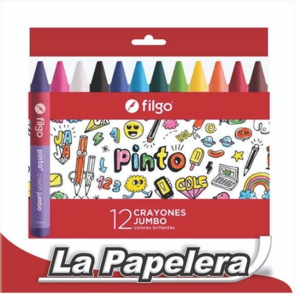 CRAYONES FILGO ESCOLARES JUMBO X 12 (5813)