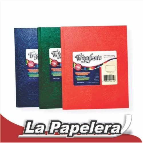 CUADERNO 10x15 80H TRIUNFANTE T/RIGIDA RAYADO NAIF (5888)