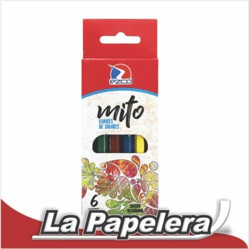 005894.jpg LAPICES CORTOS EZCO MITO X 6 COLORES (5894)