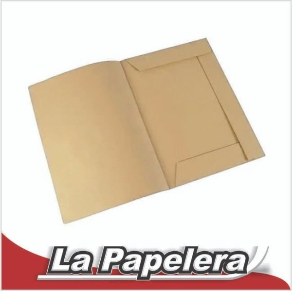 CARPETA CARTULINA A4 3 SOLAPAS SIN ELASTICO (5904)