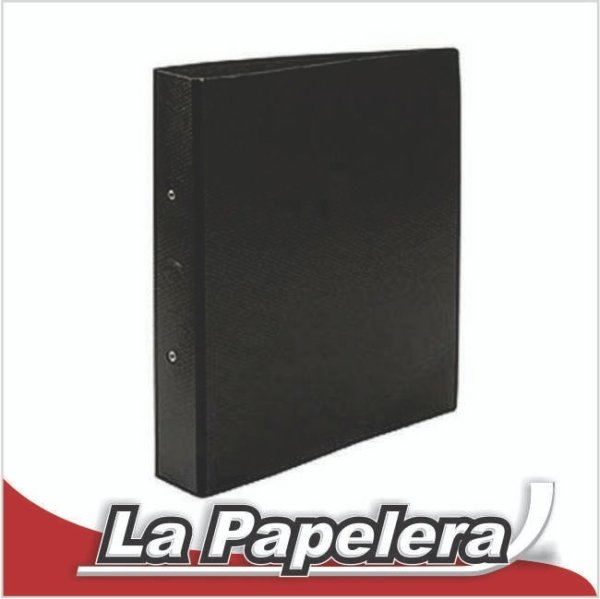 CARPETA CARTA 3X40 FIBRA NEGRA FIBRACAP (5905)