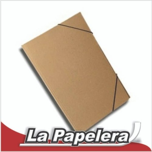 CARPETA CARTULINA OFICIO 3 SOLAPAS CON ELASTICO KRAFT (5909)