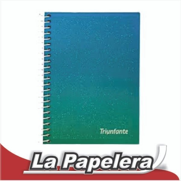 CUADERNO 10x15 80H TRIUNFANTE T/RIGIDA RAYADO GLITTER (5923)