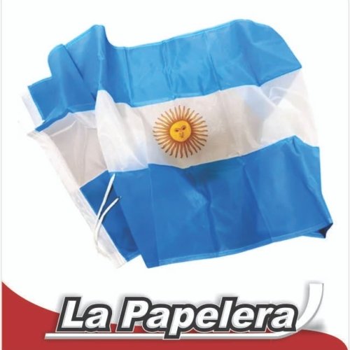 BANDERA ARGENTINA 60X96 CON SOL FLAMEO MILENIO (5996)
