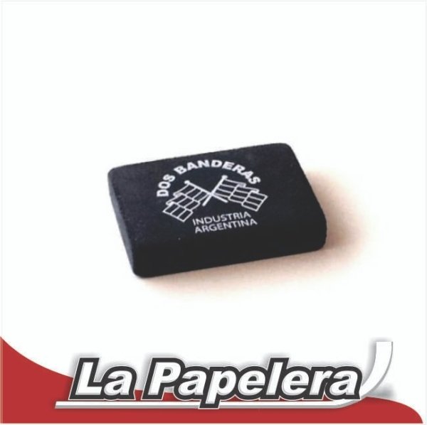 GOMA DE BORRAR LAPIZ NEGRA DOS BANDERAS (5999)