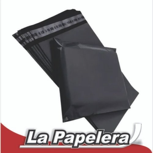 BOLSA C/ADHESIVO E-COMMERCE NEGRA 20X30 X 50 UNIDADES (6027)