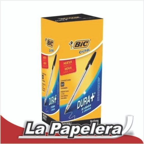 006052.jpg LAPICERA BIC TRAZO 1.0MM CRISTAL NEGRA (6052)