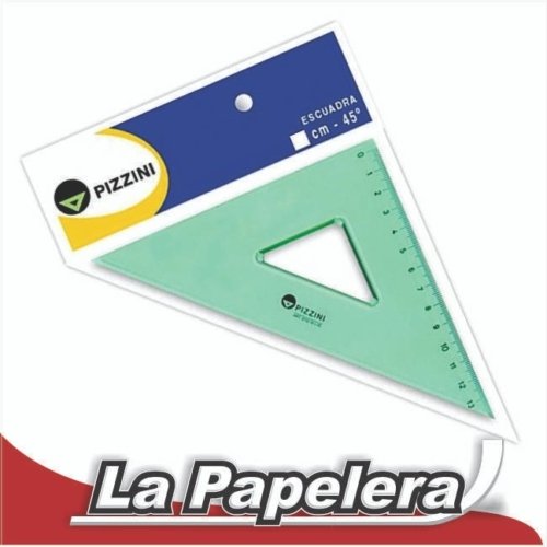 ESCUADRA ESCOLAR 20CM ACRILICA PIZZINI (6105)