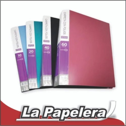 CARPETA OFICIO CON 40 FOLIOS DATAZONE COLORES VARIOS (6132)