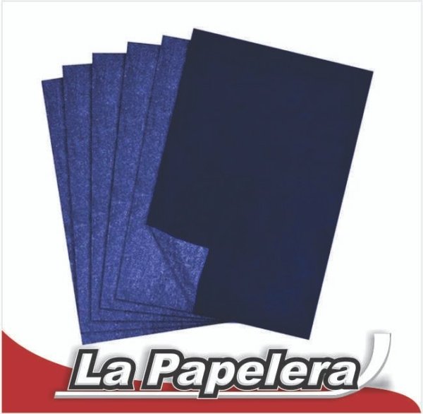 PAPEL CARBONICO FILM X HOJA OFICIO AZUL IBI (6307)