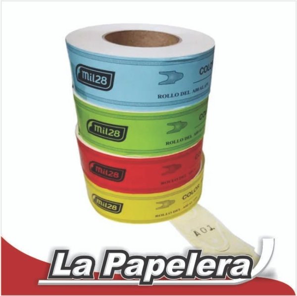 006377.jpg NUMEROS EN ROLLO 1-2000 MIL28 ROJO (6377)