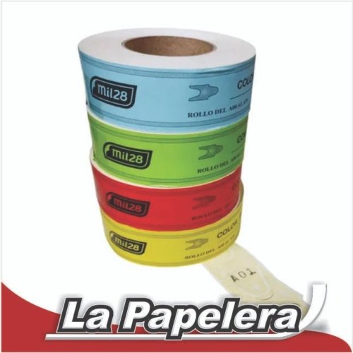 NUMEROS EN ROLLO 1-2000 MIL28 VERDE (6378)