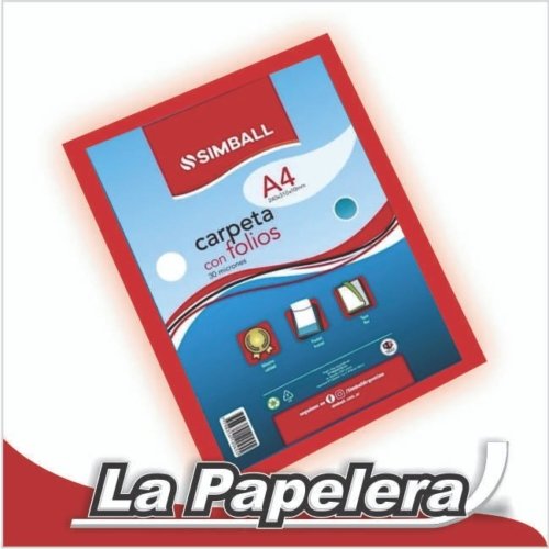 CARPETA A4 CON 40 FOLIOS DISPLY BOOK COLORES VARIOS (6393)