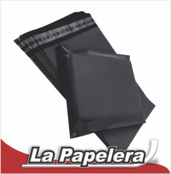 BOLSA C/ADHESIVO E-COMMERCE NEGRA 50X70 X 10 UNIDADES (6418)