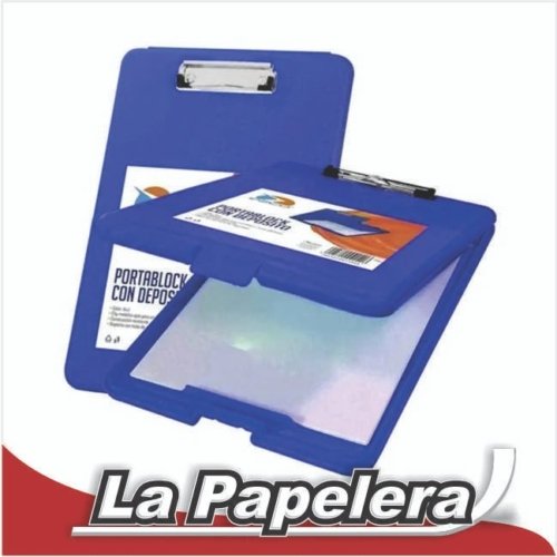 PORTABLOCK A4 PLASTICO C/TAPA EZCO (6419)