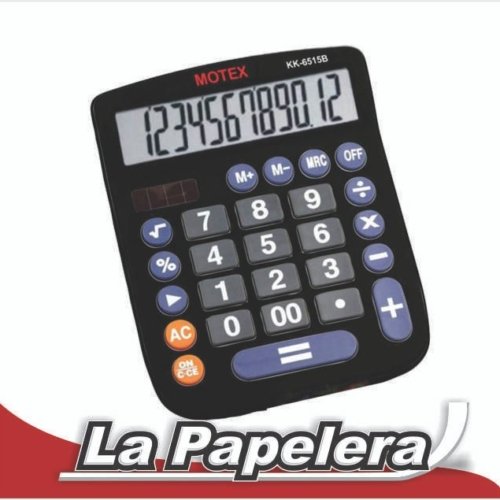 CALCULADORA MOTEX 12 DIGITOS KK-6515B-12 (6448)