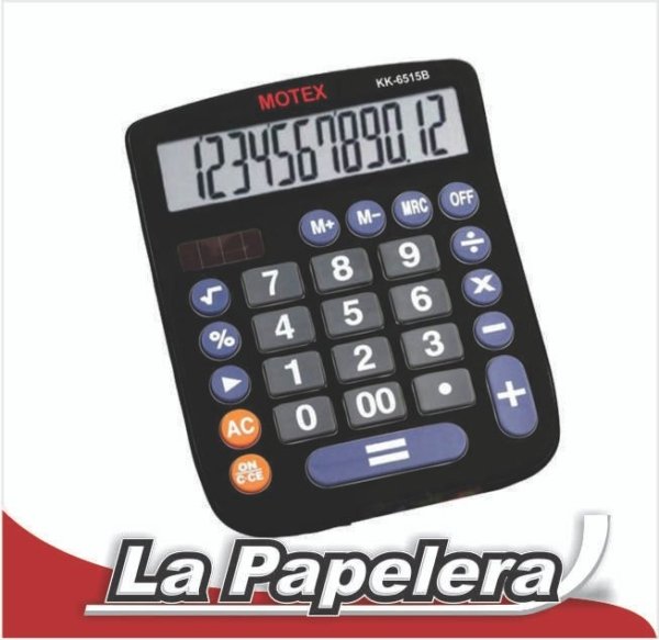 CALCULADORA MOTEX 12 DIGITOS KK-6515B-12 (6448)