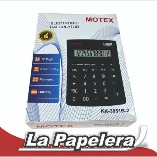 CALCULADORA MOTEX 12 DIGITOS KK-3851B-12 (6449)
