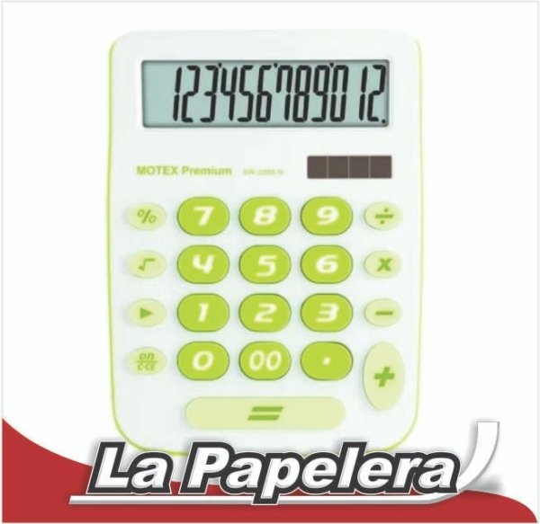 CALCULADORA MOTEX 12 DIGITOS SW2368-12 (6450)
