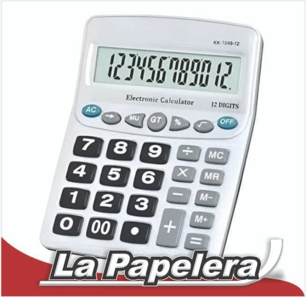 CALCULADORA MOTEX 12 DIGITOS KK-1048M-12 (6490)