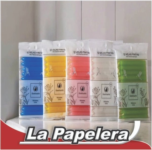 VELA FINITA ESPIRAL 16CM AMARILLA ILUMINARTE X 1 (6494)