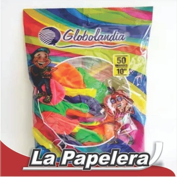 GLOBOS GLOBOLANDIA 10" STANDAR ROSA CHICLE X 1 (6572)