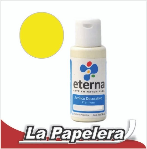 ACRILICO ETERNA 50ML 10 - AMARILLO LIMON (6602)