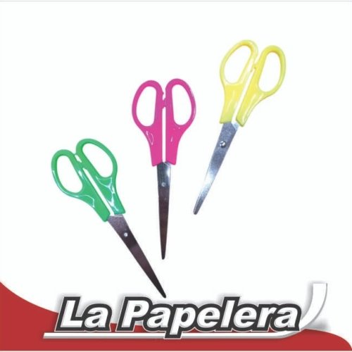 006640.jpg TIJERA 16CM ESCOLAR LIVIANA COLORES SURTIDOS (6640)