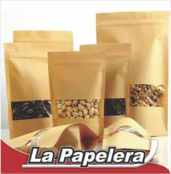 BOLSA DOYPACK KFRAT C/VENTANA 10X15 2500ML 130MIC (6694)