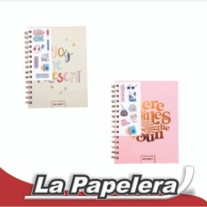 CUADERNO 14X20 80H IBICRAFT SPIRIT RAYADO STICKERS 3D JOY (6737)