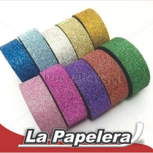 CINTA WASHI GLITTER X 4mts (4935)