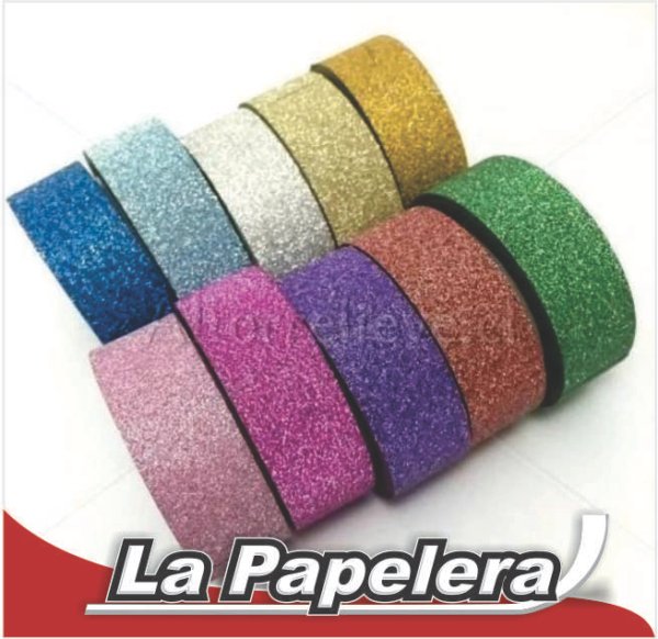 CINTA WASHI GLITTER X 4mts (4935)