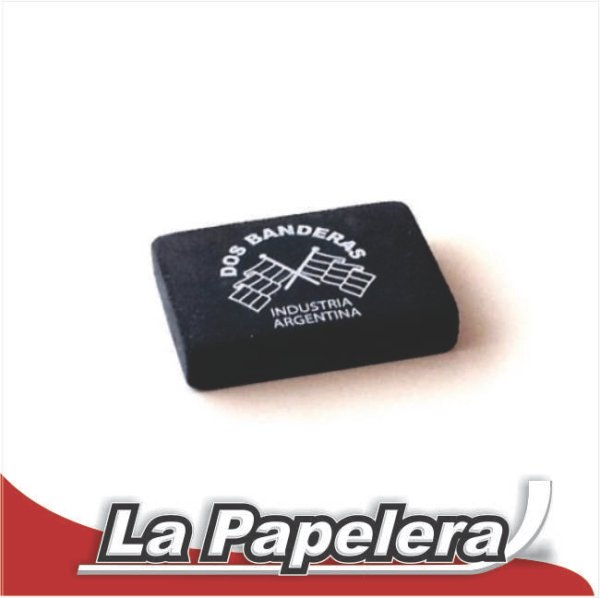 GOMA DE BORRAR LAPIZ NEGRA DOS BANDERAS (5999)
