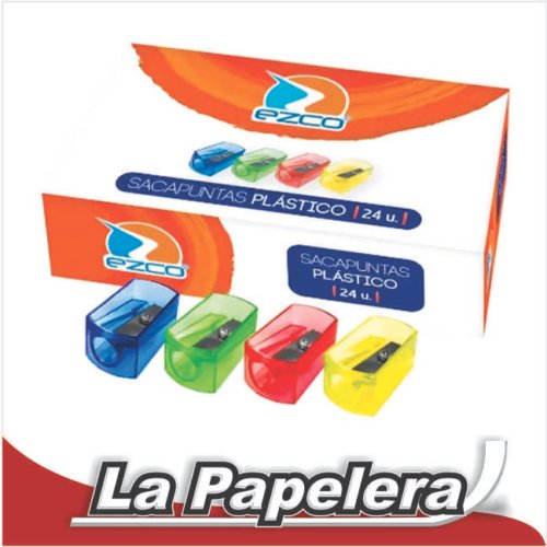 SACAPUNTAS PLASTICO EZCO (3944)