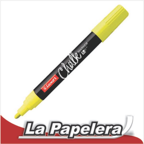 MARCADOR LUXOR TIZA LIQUIDA AMARILLO FLUO (5011)
