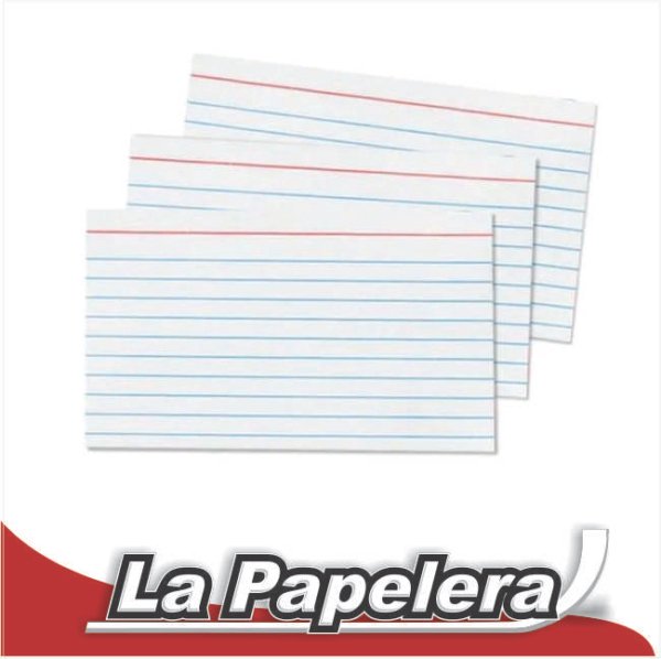 FICHAS RAYADAS N°3  X 100 DISEÑO (6387)