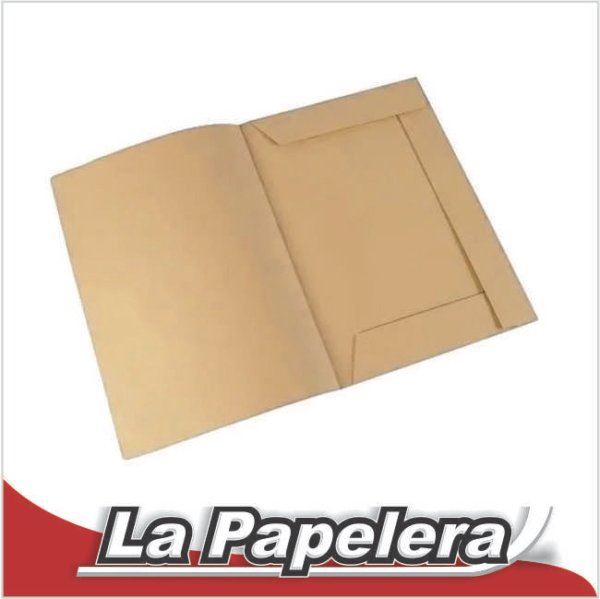 CARPETA CARTULINA OFICIO 3 SOLAPAS SIN ELASTICO (5903)
