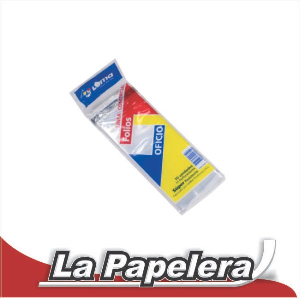 FOLIOS LUMA OFICIO X 10 U. SUPER (4894)